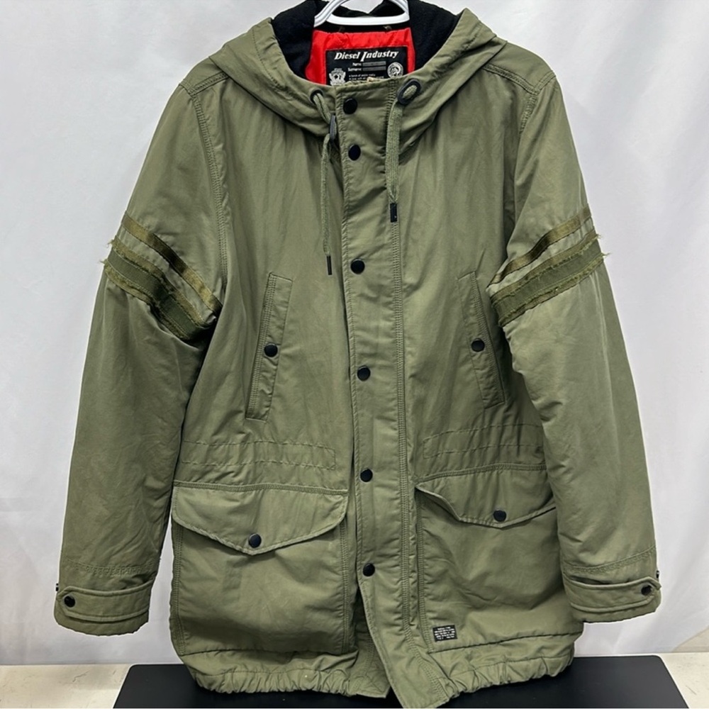 Diesel Olive Hooded Field Jacket